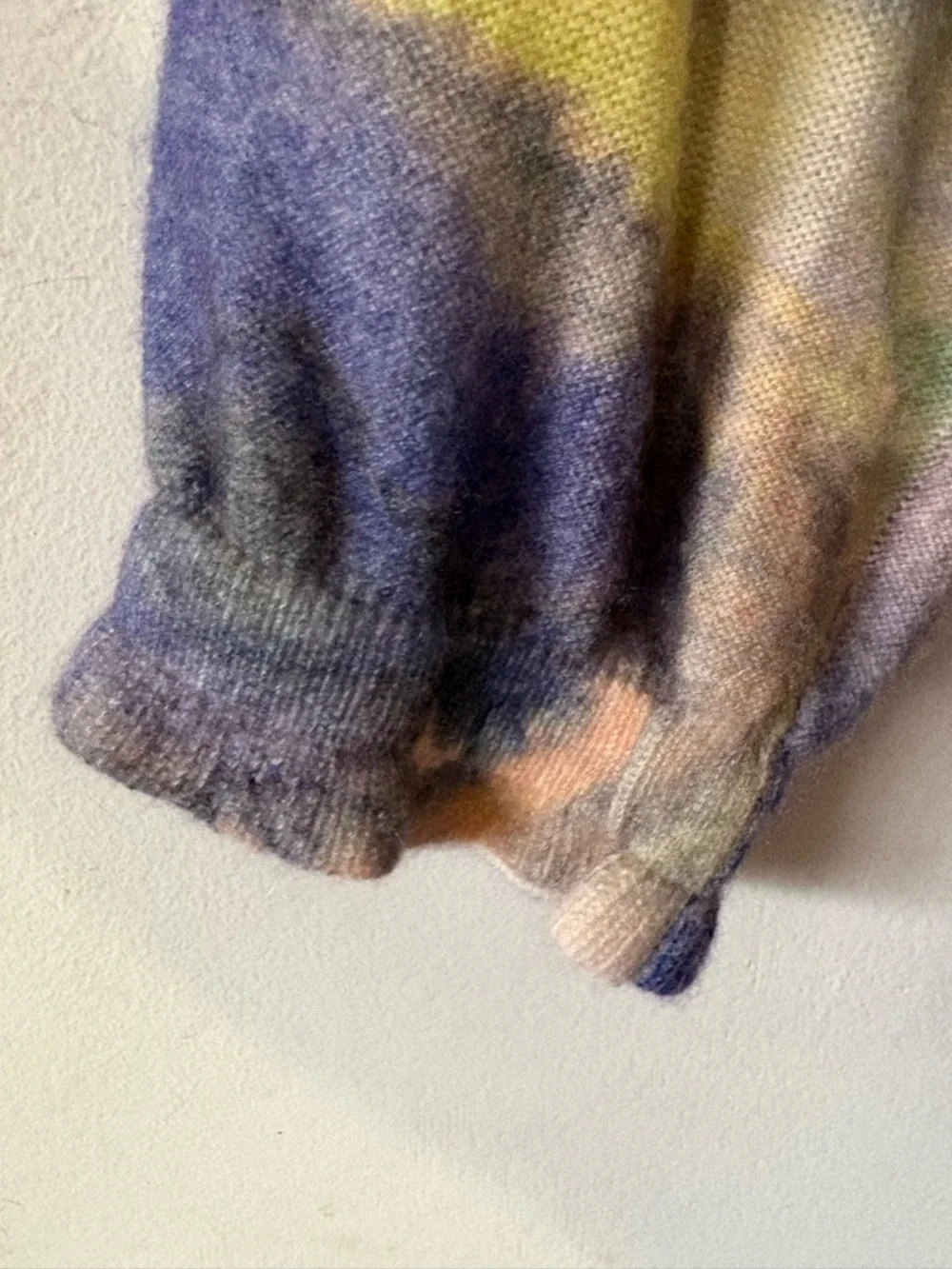 Anthropologie Multicolor Watercolor 100% Cashmere Crewneck Sweater - Picture 4 of 9
